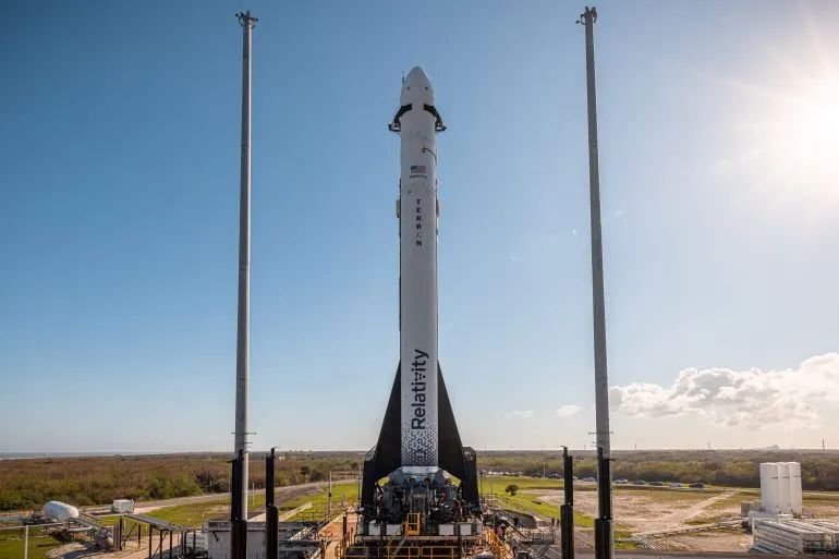 Terran 1 launch vehicle, operated by Relativity Space